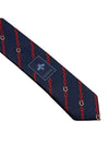 Interlocking Tie 660045 4E002 4174 Navy Red - GUCCI - BALAAN 8