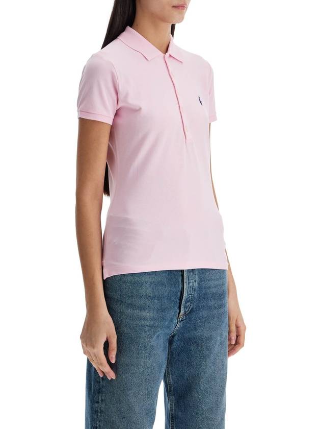 Women's Julie Embroidered Logo Short Sleeve Polo Shirt Pink - POLO RALPH LAUREN - BALAAN 3