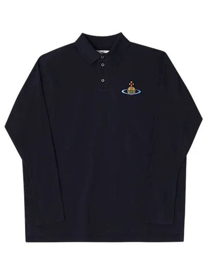 ORB Logo Polo Shirt Navy - VIVIENNE WESTWOOD - BALAAN 2