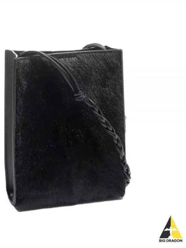Tangle Small Calfskin Leather Cross Bag Black - JIL SANDER - BALAAN 2
