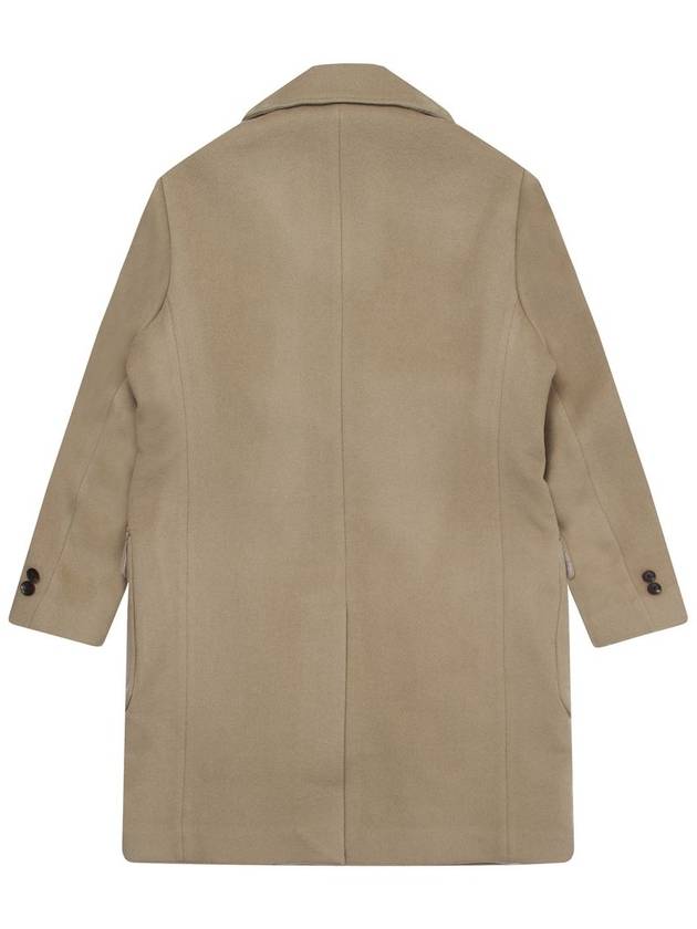 Men's Cashmere Blend Double Coat Beige - SOLEW - BALAAN 3