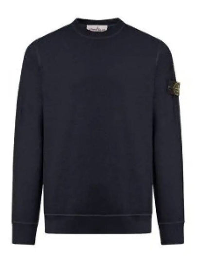 Cotton Crew Neck Sweatshirt Navy - STONE ISLAND - BALAAN 2