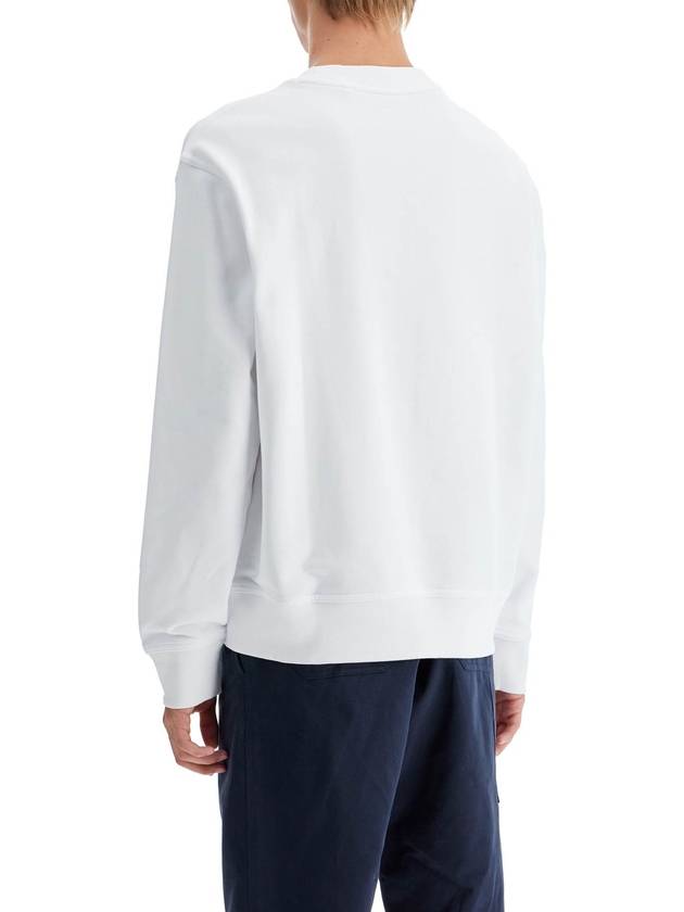 Logo Print Relax Fit Sweatshirt White - HUGO BOSS - BALAAN 4