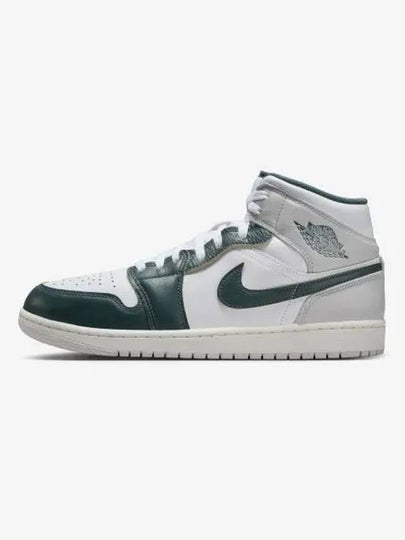 Air Jordan 1 Mid SE M White Neutral Gray Oxidized Green FQ7720 103 - NIKE - BALAAN 2