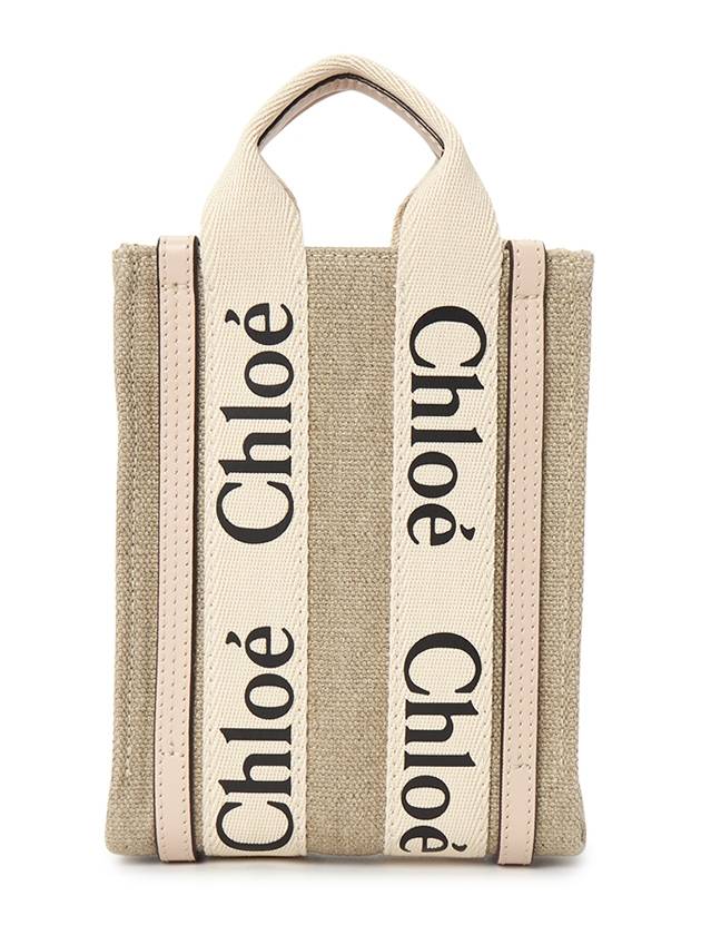 Woody Mini Tote Bag Beige Pink - CHLOE - BALAAN 4