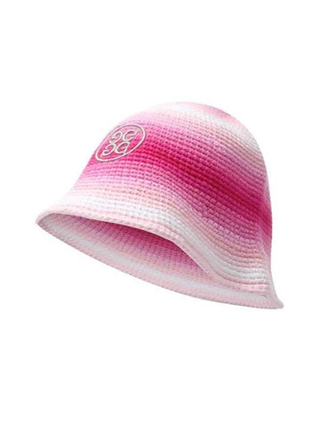 Circle G Ombre Crochet Bucket Hat Pink - G/FORE - BALAAN 1