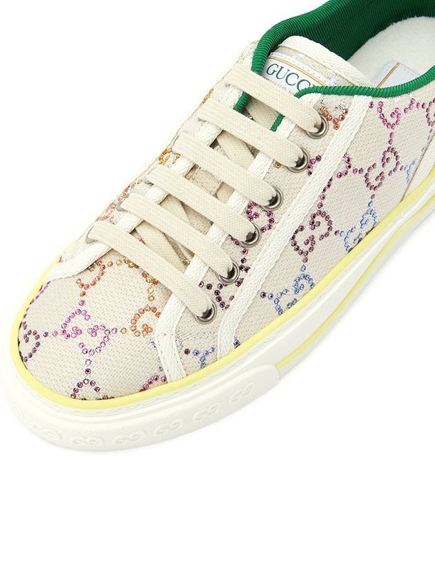 Tennis 1977 Women's Low Top Sneakers Beige - GUCCI - BALAAN 8