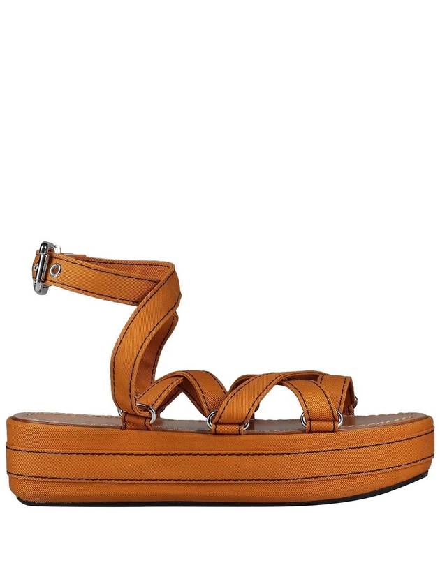 Women's Platform Ankle Sandals Camel - MARNI - BALAAN 5