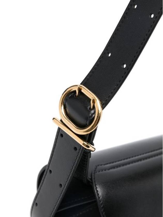 Cannolo Mini Leather Shoulder Bag Black - JIL SANDER - BALAAN 3