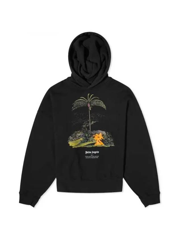 Enzo From The Tropics Popover Hoodie Black PMBB138E23FLE0011020 - PALM ANGELS - BALAAN 1