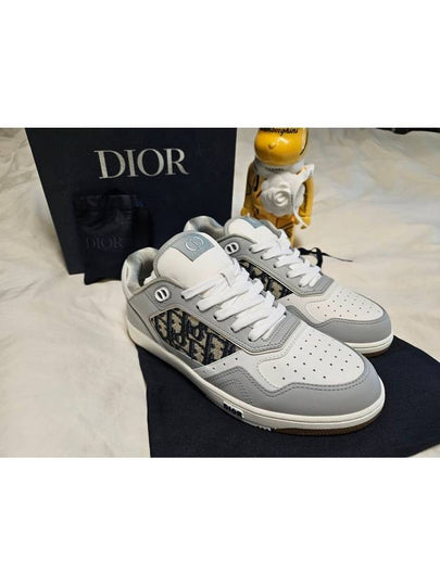 B27 Smooth Calfskin Low Top Sneakers Grey - DIOR - BALAAN 2