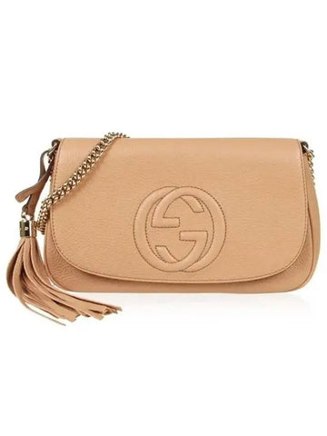 Soho tassel chain cross bag beige - GUCCI - BALAAN 1