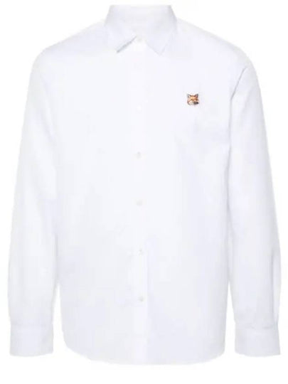 Fox Head Long Sleeve Shirt White - MAISON KITSUNE - BALAAN 2