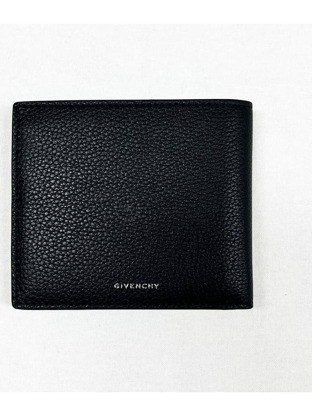 Grained Leather Bifold Wallet Black - GIVENCHY - BALAAN 3