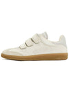 Beth Logo Leather Low Top Sneakers Beige - ISABEL MARANT - BALAAN 4