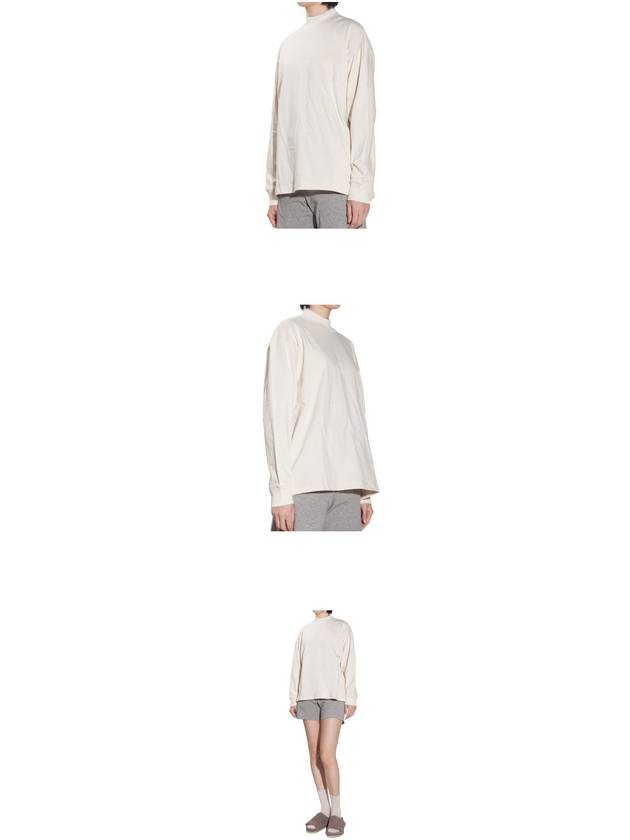 Essential Logo Cotton Long Sleeve T-Shirt Cream - FEAR OF GOD - BALAAN 5