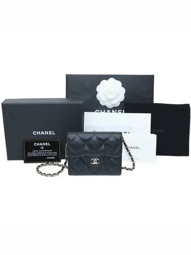 Used 1 time almost new Classic Caviar Card Chain Bag No 31 AP0238 Cross - CHANEL - BALAAN 1