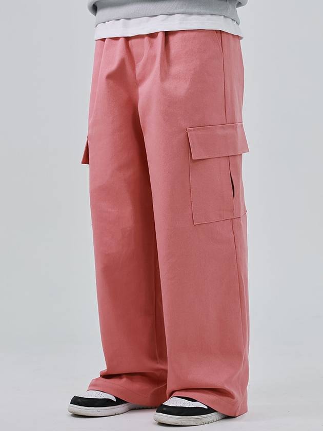 Big Pocket Banding Cargo Wide Pants Pink - MACASITE - BALAAN 2