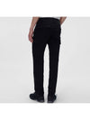 Men's Zipper Pocket Cargo Straight Pants Black - CP COMPANY - BALAAN 4