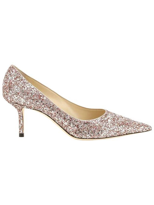 Love 65 Glitter Fabric Pumps Rose Mix - JIMMY CHOO - BALAAN 2