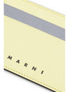 Bicolor Leather Card Wallet Yellow - MARNI - BALAAN 4