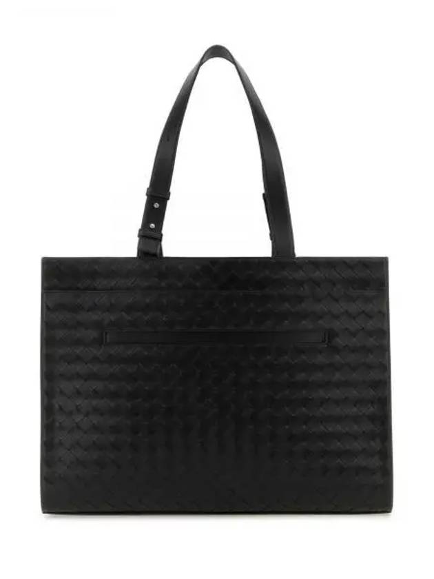 Intrecciato Cargo Leather Tote Bag Black - BOTTEGA VENETA - BALAAN 2