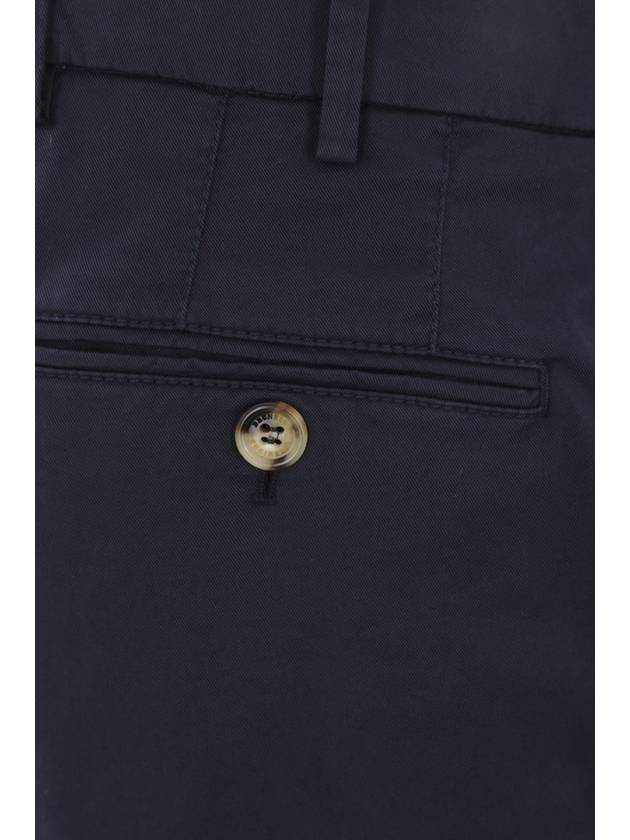 Tapered Chino Cotton Straight Pants Navy - BRUNELLO CUCINELLI - BALAAN 4