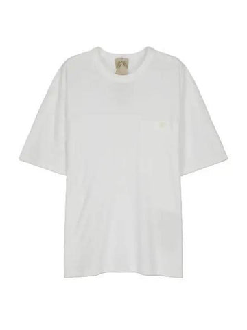 Chest pocket short sleeve t shirt white - TEN C - BALAAN 1
