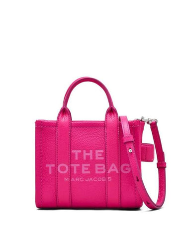 Mini Micro Leather Tote Bag Fuchsia - MARC JACOBS - BALAAN 1