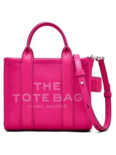 Mini Micro Leather Tote Bag Fuchsia - MARC JACOBS - BALAAN 1