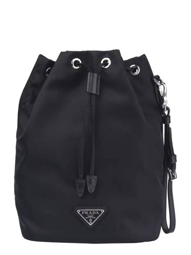 Re-Nylon Drawstring Pouch Black - PRADA - BALAAN 2