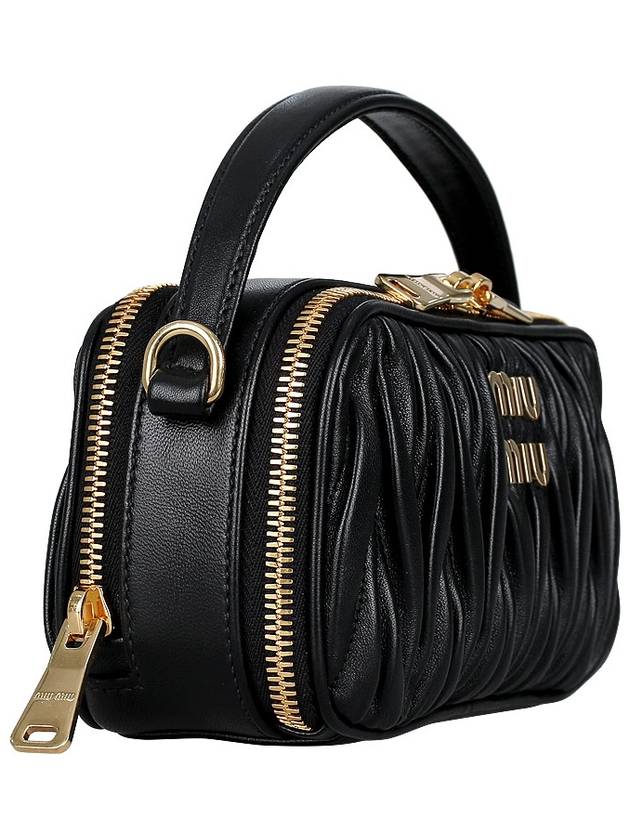 Matelasse Nappa Leather Shoulder Bag Black - MIU MIU - BALAAN 5