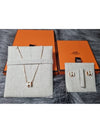 Mini Pop H Pendant Rose Gold & Blanc - HERMES - BALAAN 2