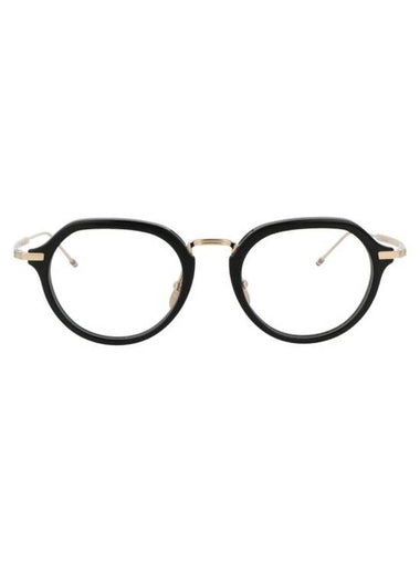 Eyewear Round Eyeglasses Gold Black - THOM BROWNE - BALAAN 1