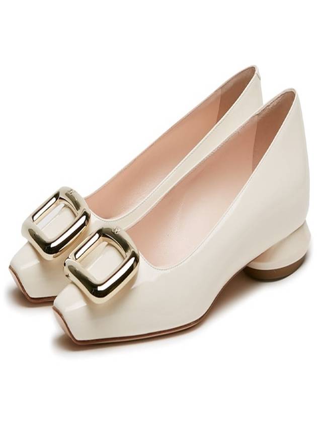 Viv Shock Off White Flat Shoes 38 5 - ROGER VIVIER - BALAAN 6