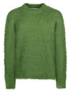 Mohair Wool Jumper Knit Top Green - ACNE STUDIOS - BALAAN 1