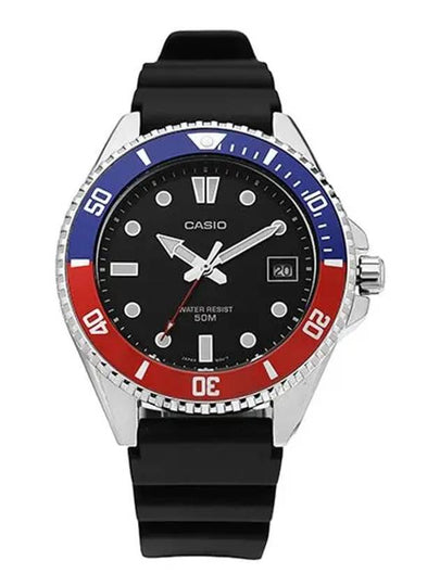 MDV 10 1A2VDF 1A2 Analog Pepsi Men s Urethane Watch - CASIO - BALAAN 2