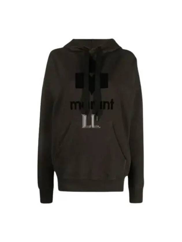 Mansel Logo Hoodie Faded Black - ISABEL MARANT - BALAAN 2