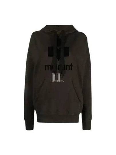 Mansel Logo Hoodie Faded Black - ISABEL MARANT - BALAAN 2