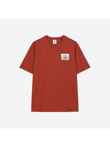 ACG Flag Short Sleeves T-Shirt Redstone - NIKE - BALAAN 1