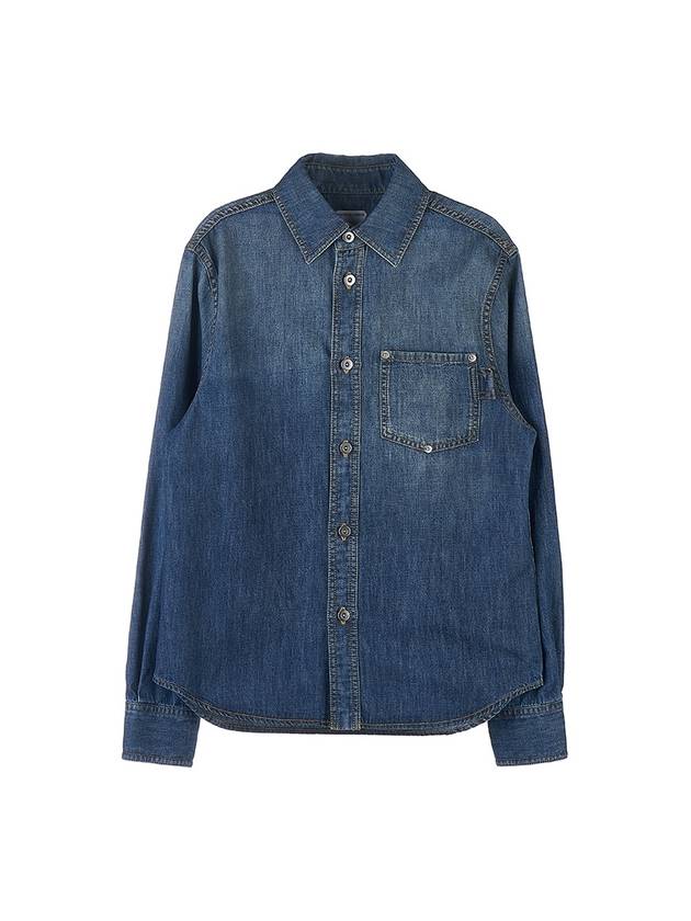 Light Washed Denim Shirt Mid Blue - BOTTEGA VENETA - BALAAN 2