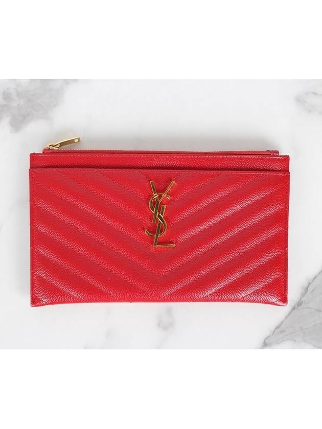 bill pouch gold plated red - SAINT LAURENT - BALAAN 3