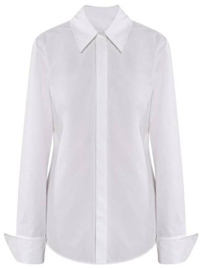 Oste Cotton Long Sleeve Shirt White - MAX MARA - BALAAN 2