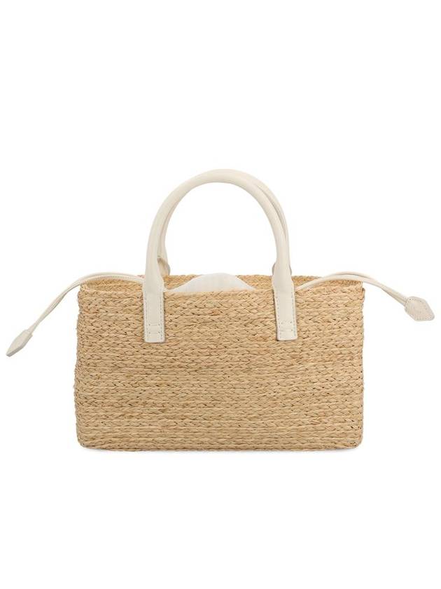 Women's VIVSKATE Straw Small Tote Bag Beige - ROGER VIVIER - BALAAN 3