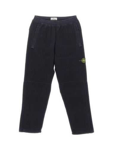 Garment Dyed Wappen Patch Jogger Pants Navy - STONE ISLAND - BALAAN 1