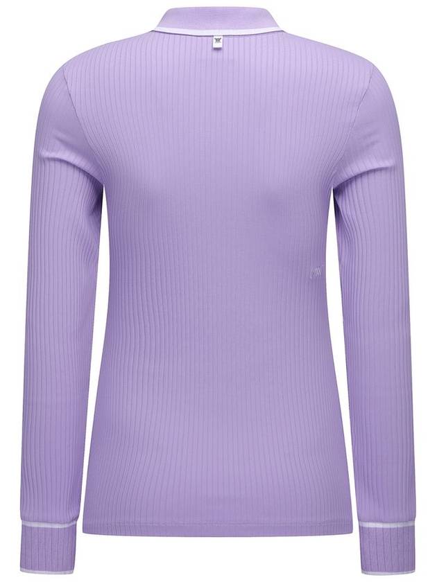 WOMEN COLLAR POINT RIBBED LONG T SHIRT - ANEWGOLF - BALAAN 3