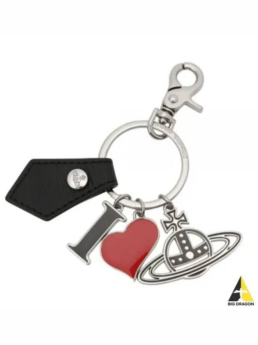 Polly I Love ORB Charm Key Holder Black - VIVIENNE WESTWOOD - BALAAN 2