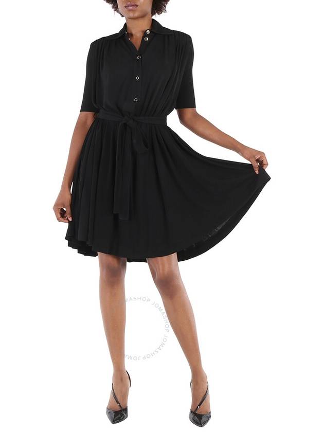 Belted Short Dress Black - BURBERRY - BALAAN 2