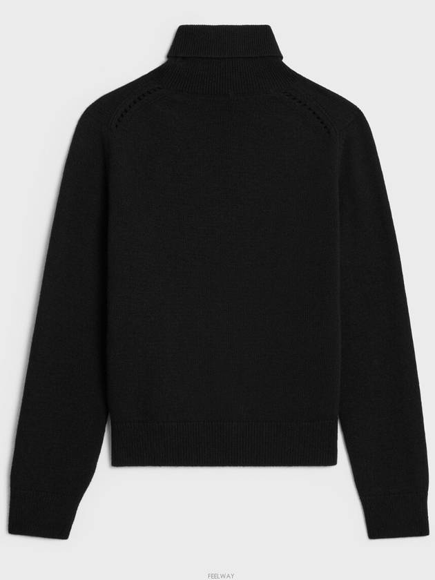 Turtleneck Sweater Scottish Cashmere Black 2ADHI977V 38NO - CELINE - BALAAN 5