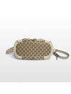 Gucci GG logo jacquard light metallic gold leather top handle 2WAY bag 247902 - GUCCI - BALAAN 4